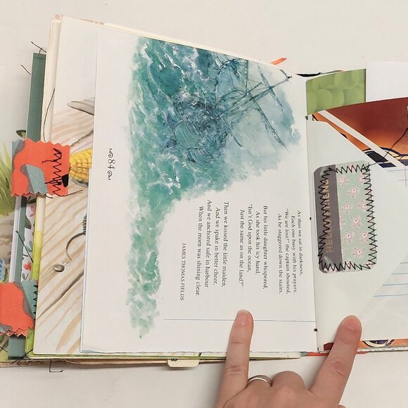 Animals on the Farm Little Golden Book Handmade Blank Junk Journal - Picture 8 of 9